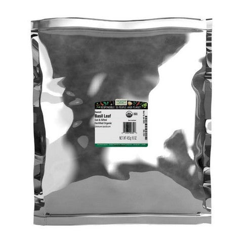 Frontier Coop, Organic Cut & Sifted Basil Leaf Sweet, 16 Oz Frontier Coop