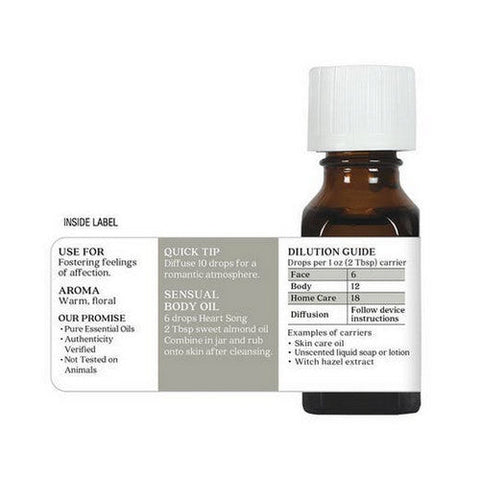 Aura Cacia, Aromatherapy Oil, Blend Heartsong 0.5 Fl Oz Aura Cacia