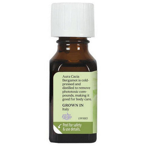 Aura Cacia, 100% Pure Essential Oil Bergamot, 0.5 Oz Aura Cacia