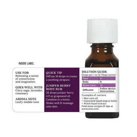 Aura Cacia, 100% Pure Essential Oil Juniper Berry, 0.5 Oz Aura Cacia