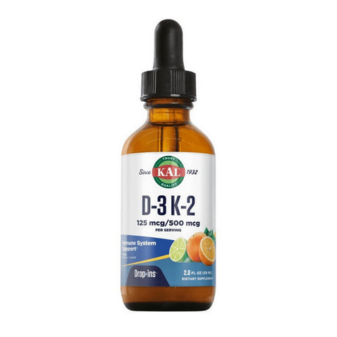 Kal, D-3 K-2 Drop Citrus, 2 Oz Kal