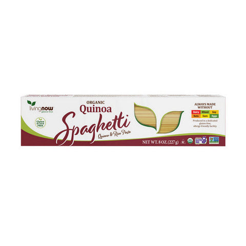 Now Foods, Livingnow Organic Quinoa And Rice Pasta Spaghetti, 8 Oz