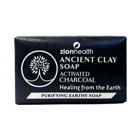 Zion Health, Ancient Clay Soap, Activated Charcoal 6 Oz