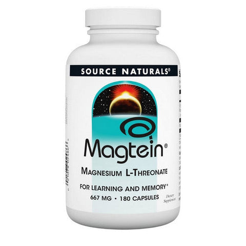 Source Naturals, Magtein Magnesium L-Threonate, 667 Mg, 180  Caps Source Naturals