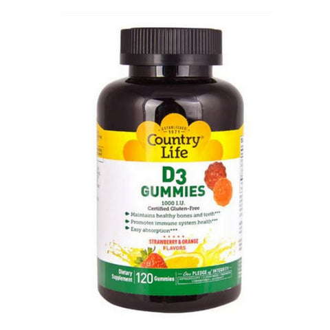 Country Life, D3 Gummies, 120 Count Country Life