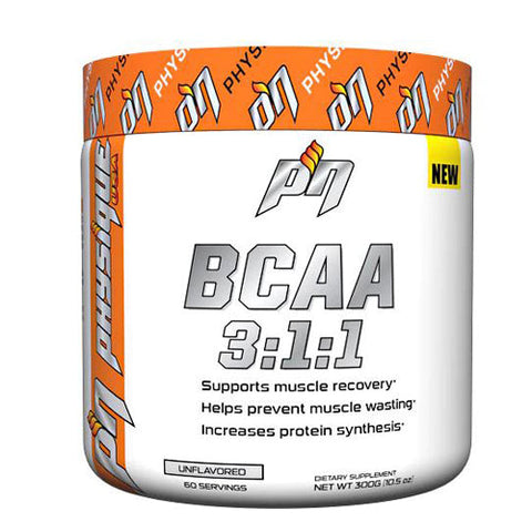 Physique Nutrition, BCAA 3:1:1, Unflavored 60 Servings Physique Nutrition