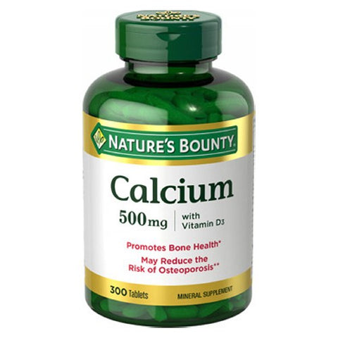 Nature's Bounty, Calcium w/Vitamin D, 500 mg, 12 X 300 Tabs Nature's Bounty