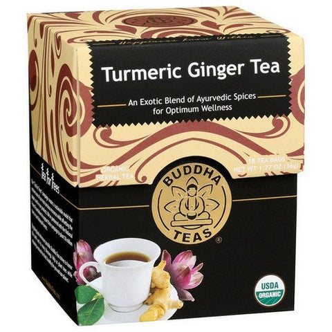 Buddha Teas, Organic Turmeric Ginger Tea, 18 Bags Buddha Teas