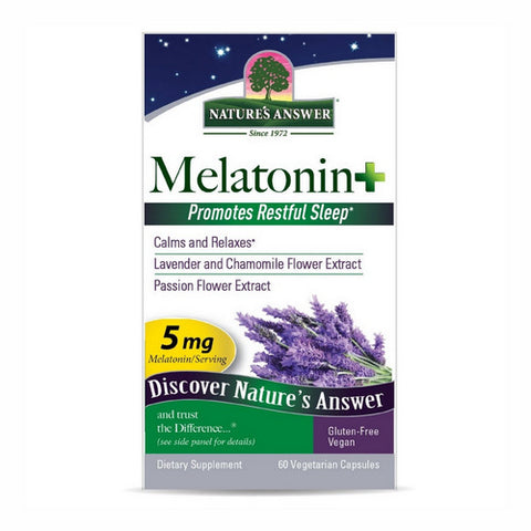 Nature's Answer, Melatonin Plus, 60 Veg Caps Nature's Answer