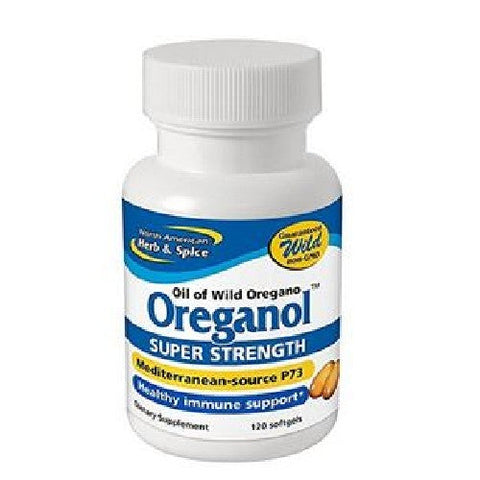 North American Herb & Spice, Oregano Oil Super Strength, 120 Count
