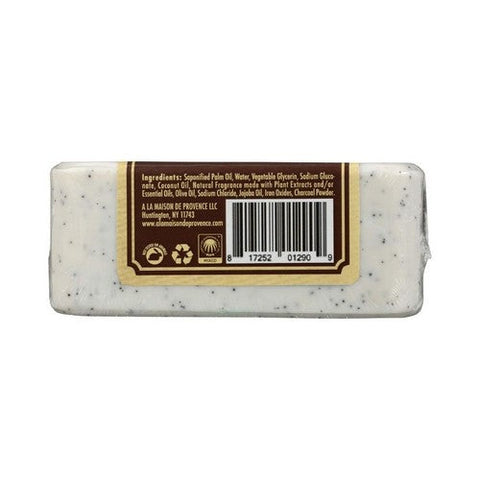 A La Maison, French Milled Hand And Body Bar Soap Coconut Charcoal, 8.8 Oz A La Maison