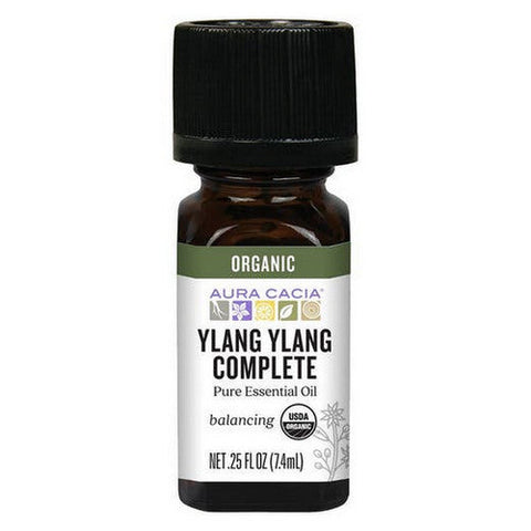 Aura Cacia, Organic Essential Oil, Ylang Ylang C .25Oz Aura Cacia