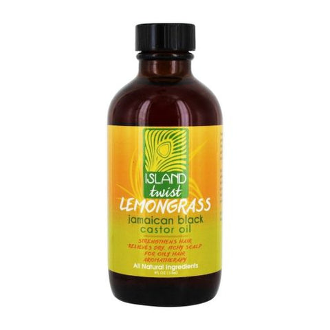 Jamaican Black Castor Oil Lemongrass 4Oz by Island Twist