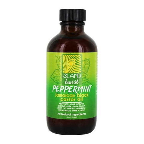 Jamaican Black Castor Oil Peppermint 4Oz by Island Twist