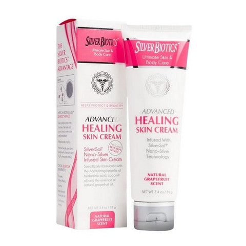 Silver Biotics (American Biotech Labs), Nano Silver Advanced Healing Skin Cream Grapefruit Scent, GrapeFruit 3.4 Oz