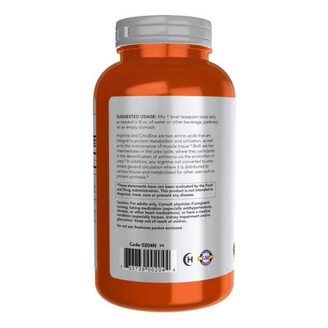 Now Foods, Arginine & Citrulline Powder, 12 Oz Now Foods