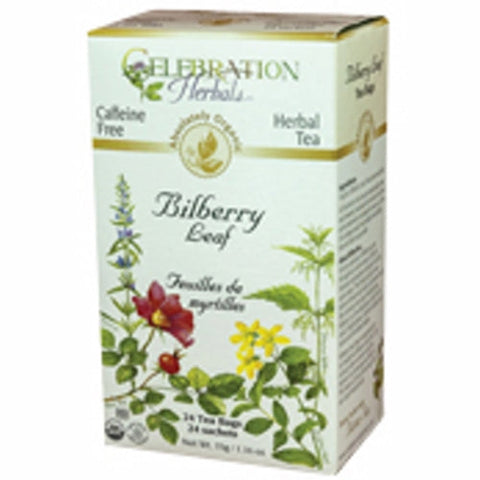Celebration Herbals, Organic Bilberry Leaf Tea, 24 Bags Celebration Herbals