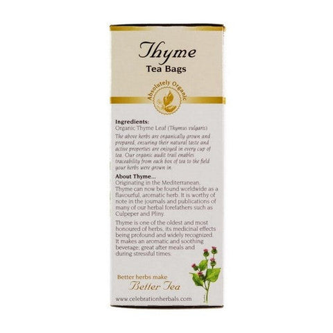 Celebration Herbals, Organic Thyme Leaf Tea, 24 Bags