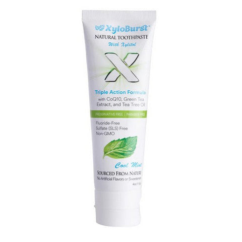 Xyloburst, Xyloburst Natural Toothpaste W/Xylitol Cool Mint, 4 Oz