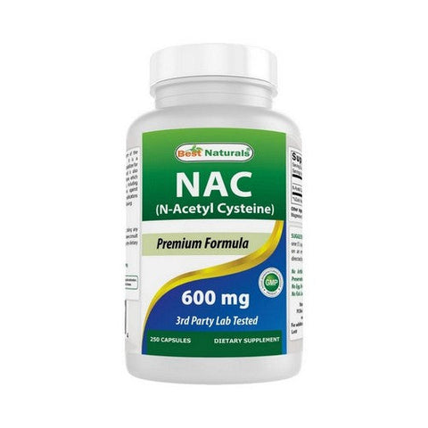 Best Naturals, Nac N-Acetyl Cysteine, 600 mg, 250 Caps