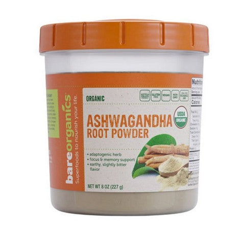 Bare Organics, Ashwagandha Root Powder, 8 Oz Bare Organics