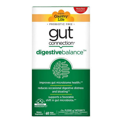 Country Life, Gut Connection Digestive Balance, 60 Caps Country Life