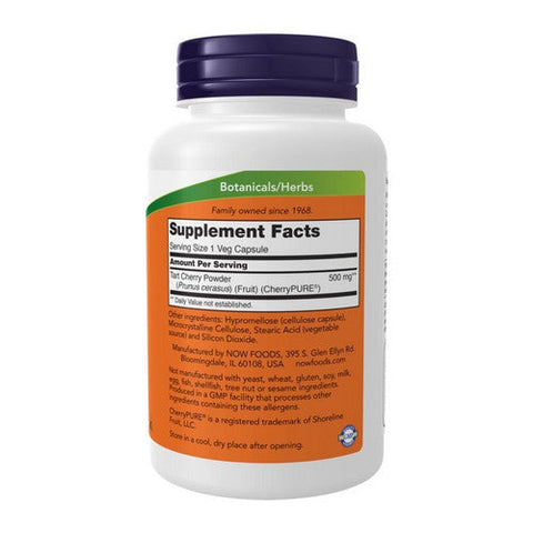 Now Foods, Tart Cherry, 500 mg, 90 Veg Caps Now Foods