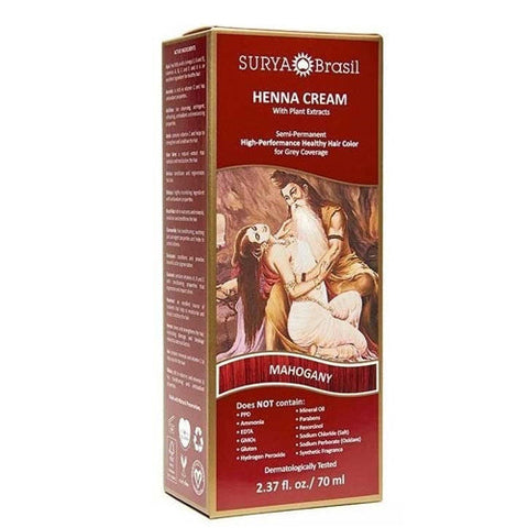 Surya Henna, Henna Cream Mahogany, 2.37 Oz Surya Henna