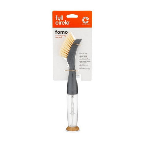 Full Circle Home, Foam-Dispensing Dish Brush Gray, 1 Count