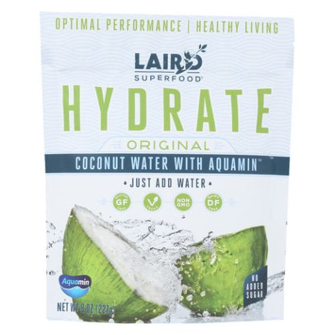 Laird Superfood, Hydrate Drink Powder original, Case of 6 X 8 Oz Laird Superfood