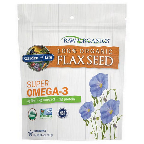 Raw Organics Golden Milled Flaxseed 396 Grams by Garden of Life
