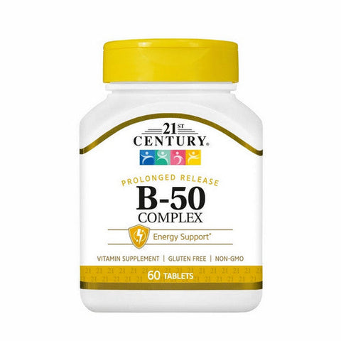 21st Century, B-50 Complex  Prolonged Release, 60 Tabs