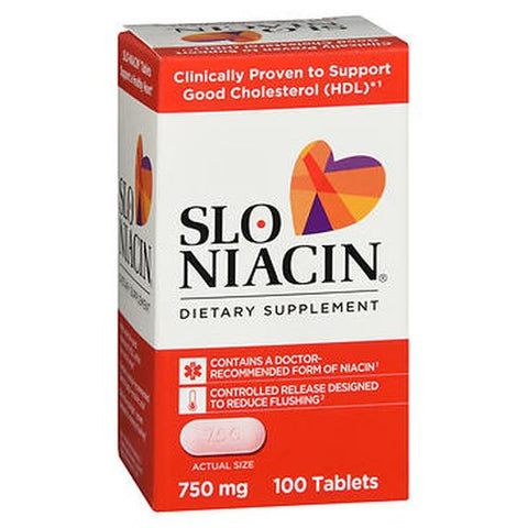 Slo-Niacin, Slo-Niacin, 750 mg, 100 Tabs Slo-Niacin