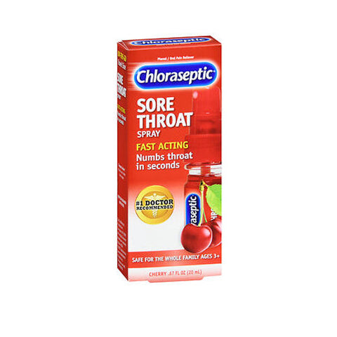 Chloraseptic, Sore Throat Spray Pocket Pump Cherry, 0.67 Oz