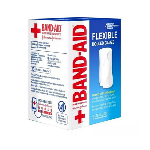 Band-Aid, Rolled Gauze 2 In X 2.5 Yard, 1 Each Band-Aid