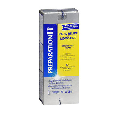 Preparation H, Hemorrhoidal Cream Rapid Relief, 1 Oz