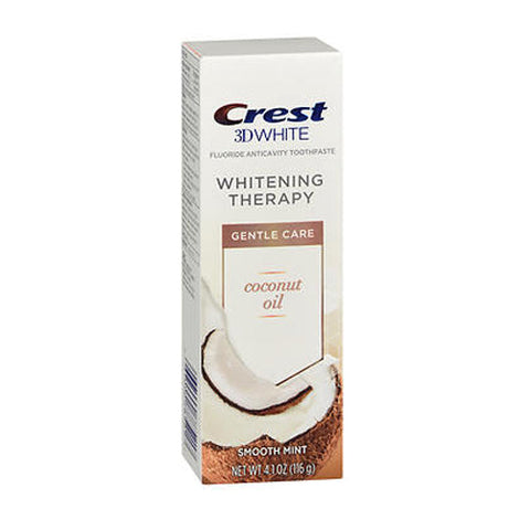 Crest, 3D White Gentle Care Fluoride Anticavity Toothpaste Smooth Mint, 4.1 Oz