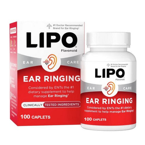 Lipo-Flavonoid, Reduces Ear Ringing, 100 Caplets