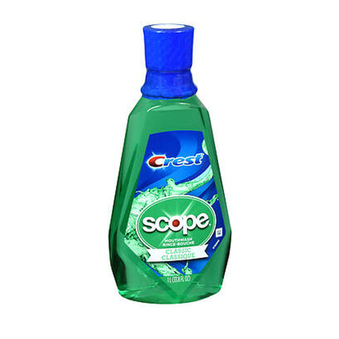 Crest, Scope Classic Mouthwash Original Mint, 33.8 Oz Crest