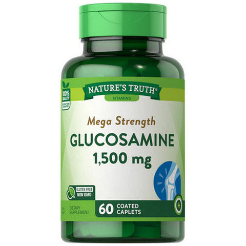 Nature's Truth, Glucosamine Hcl Coated Caplets Mega Strength, 1500 Mg, 60 Tabs Nature's Truth
