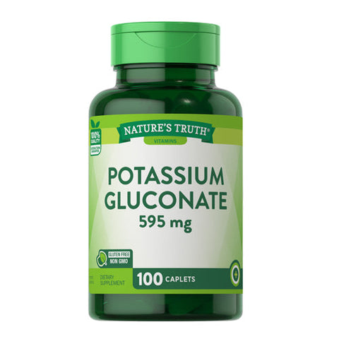Nature's Truth, Potassium Gluconate Caplets, 595 Mg, 100 Caps Nature's Truth