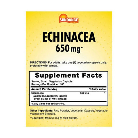 Sundance, Echinacea Quick Release Capsules, 400 mg, 100 Caps
