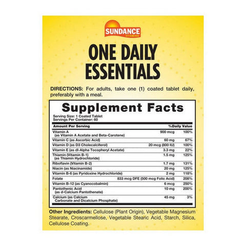 Sundance, One Daily Essentials Tablets, 60 Tabs