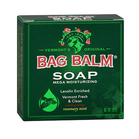 Bag Balm, Mega Moisturizing Soap Rosemary Mint, 3.9 Oz Bag Balm