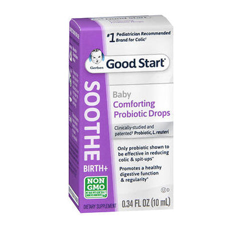 Nestle Usa, Gerber Soothe Probiotic Colic Drops Supplement, 0.34 Oz Gerber
