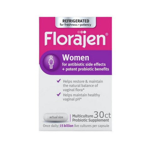 Florajen, Women High Potency Daily  Multiculture Probiotic, 30 Caps