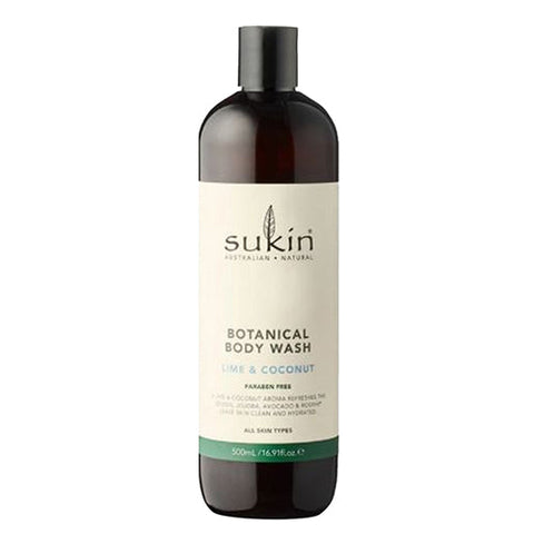 Sukin, Botanical Lime Coconut Body Wash, 16.9 Oz Sukin