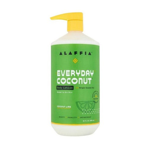 Alaffia, Everyday Coconut Body Lotion Coconut Lime, Lime 32 Oz