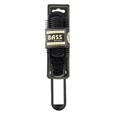Bass Brushes, Nylon Bristle Brush Fold-Up with Mirror, 1 Each