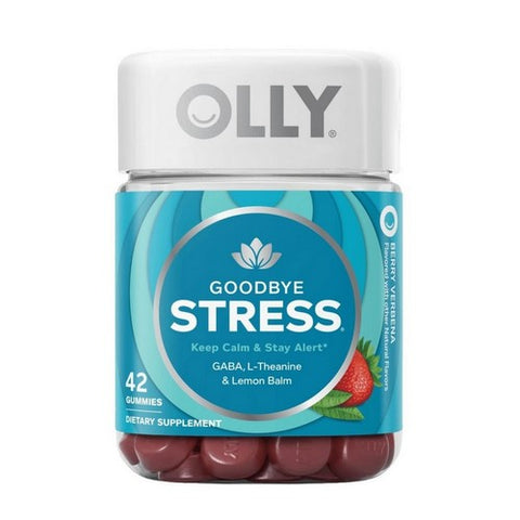 Olly, Stress Gummies With Gaba L-Theanine And Lemon Balm Berry Verbena, 0, 42 Count